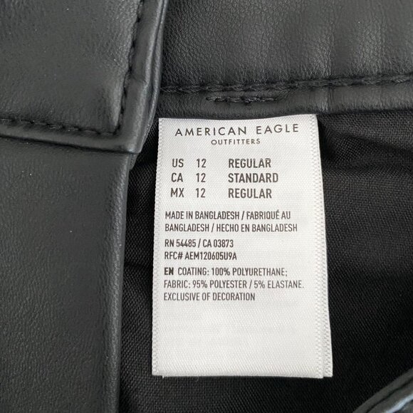 American Eagle Super High Rise Flare Jeans in Faux Leather - Picture 15 of 15